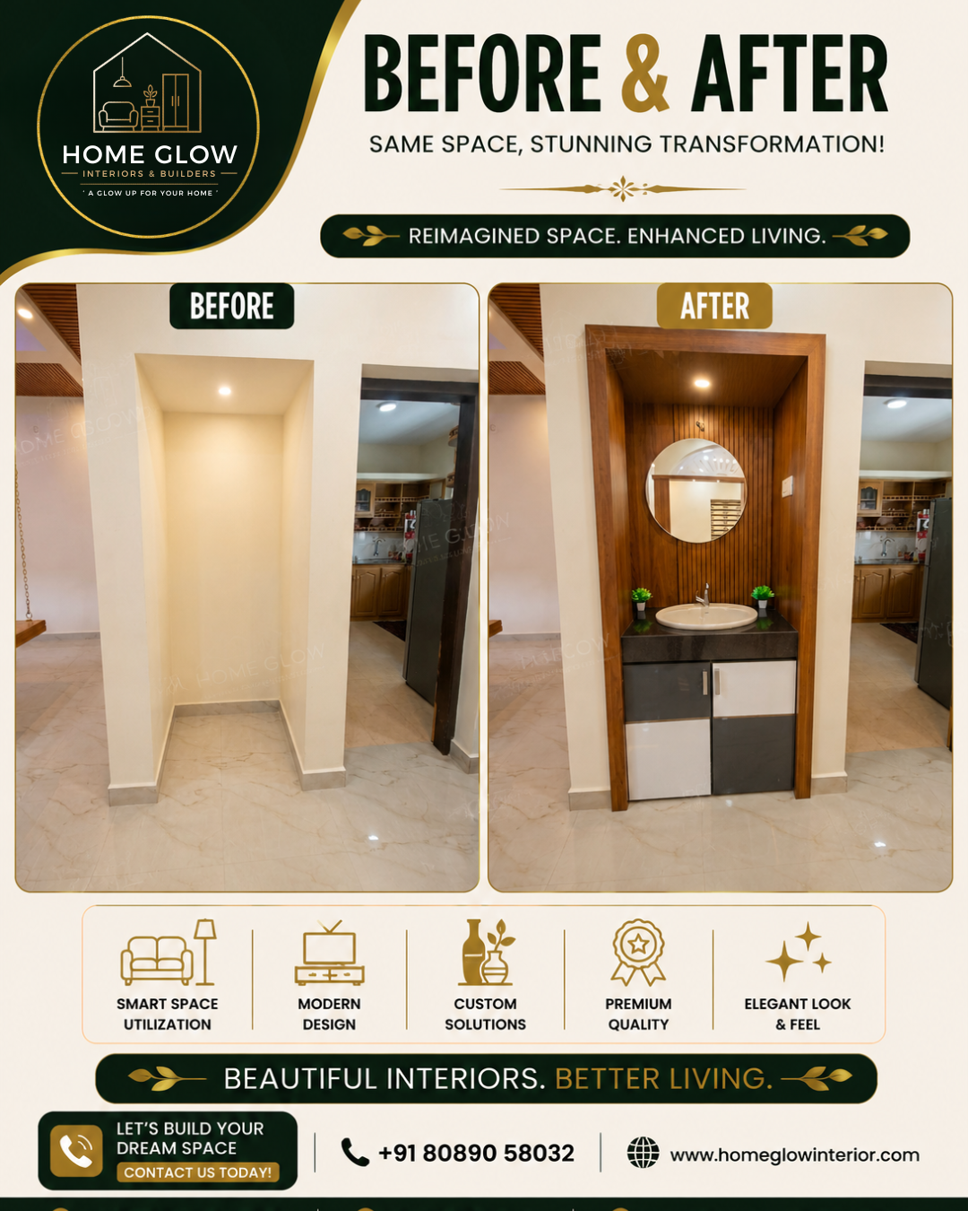 Before and After Transformation Poster