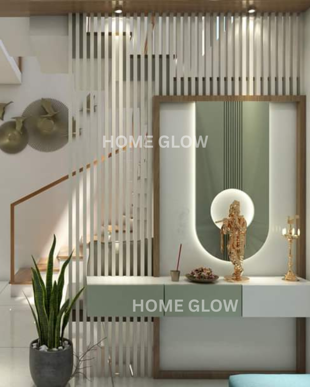 Home Glow Custom Foyer Partition Screen
